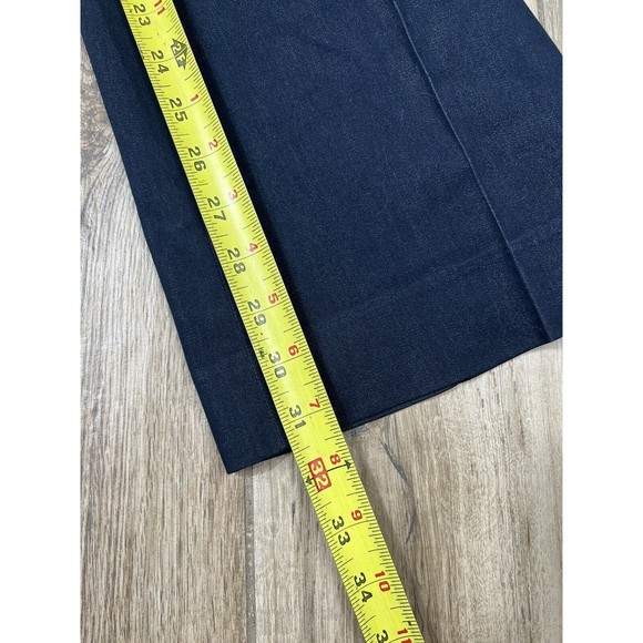 Tahari Pants Womens 12 Blue Boot Cut Mid Rise Flat Front Dress Career Slacks - Picture 14 of 16